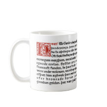 Tasse le vieil anglais" Beowulf "de geek de Lit de