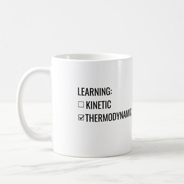Tasse Learning is Kinetic not Thermodynamic (Gauche)