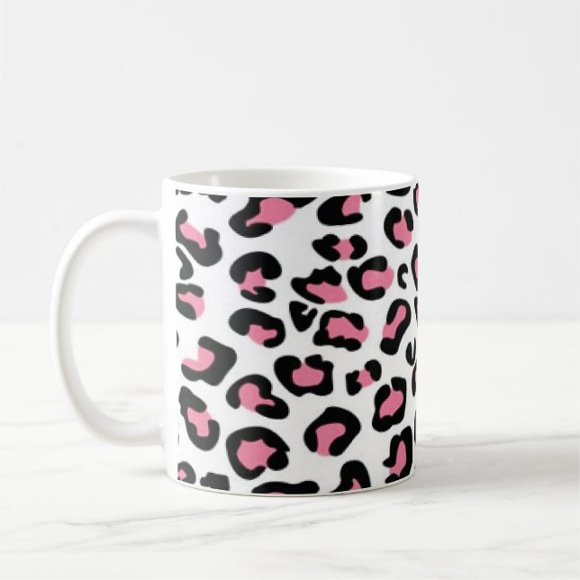 tasse léopard rose (Gauche)