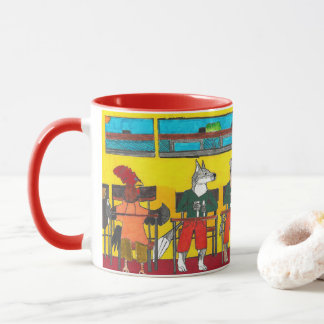 Tasse "Les animaux de l'école apprennent en classe