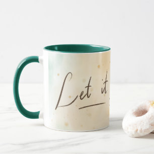Tasse Let it Go Coloré & Éclaboussures Fleur