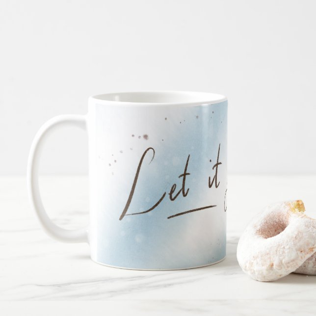 Tasse Let it Go | Fille en Bleu (Avec donut)