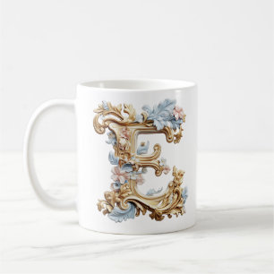 Tasse 'Lettre Baroque E' pour une Princesse du Caf