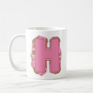 Tasse Lettre H : Monogramme Initial 