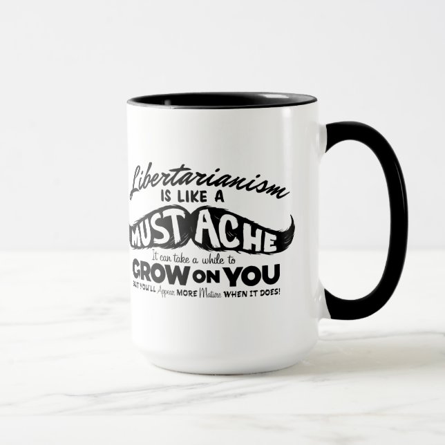 Tasse libertaire de moustache (Droite)