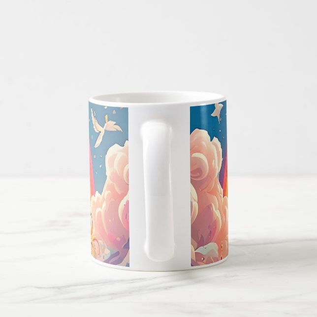 Tasse Licorne Bleue | Terres Fantastiques de Monta (Poignée)