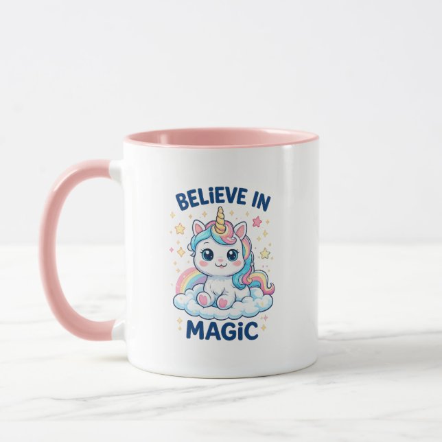 Tasse Licorne Magique Croire (Gauche)