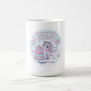 Tasse licorne pour le 1er anniversaire