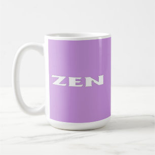 Tasse lilas blanche zen
