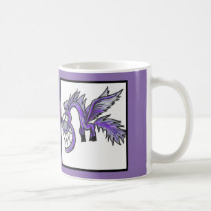 Tasse lilas de Pegasus de bande dessinée