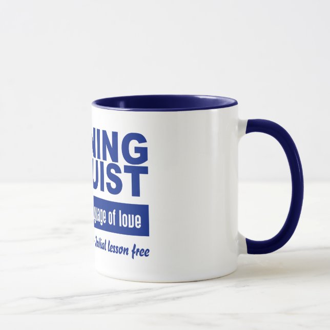 Tasse Linguiste rustique - choisir style, couleur (Droite)