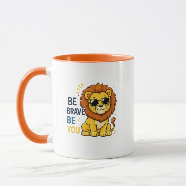 Tasse Lion « Sois Brave Sois Toi » (Gauche)