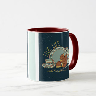 Tasse Live Life with Spice en bleu/marron