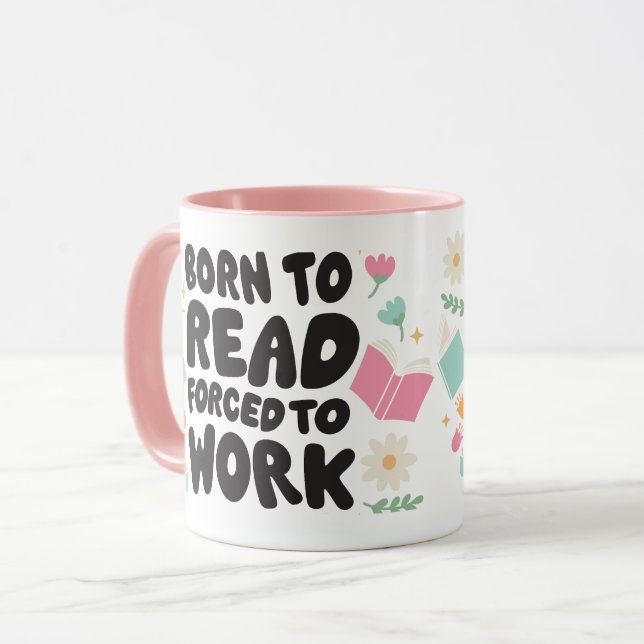 Tasse Livresque Né Pour Lire (Devant gauche)