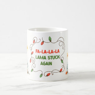 Tasse Llama Noël Lumineuse Drôle