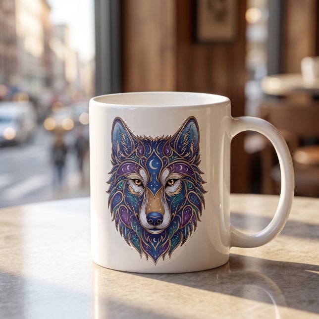 Tasse Loup Céleste Ligne de Luxe (Créateur téléchargé)