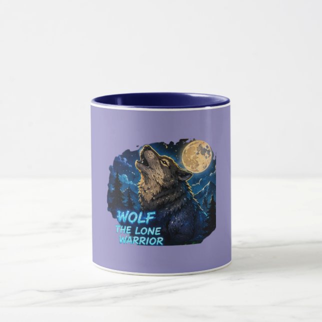 Tasse Loup Le Guerrier Solitaire (Centre)