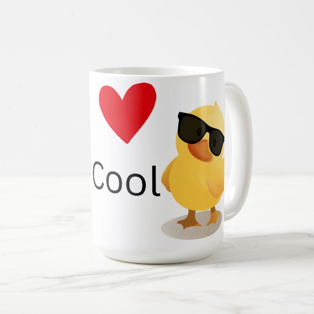 Tasse Love is Cool Café (Devant droit)