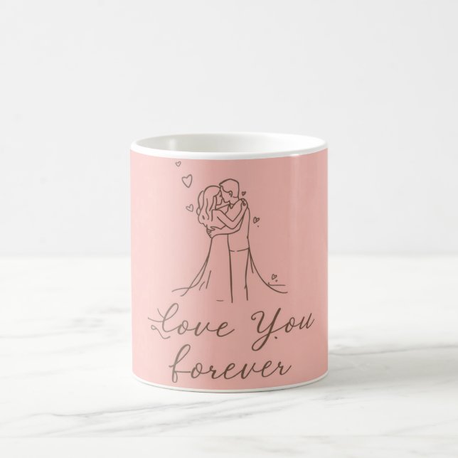 Tasse Love You Forever – Cadeau romantique de la S (Centre)