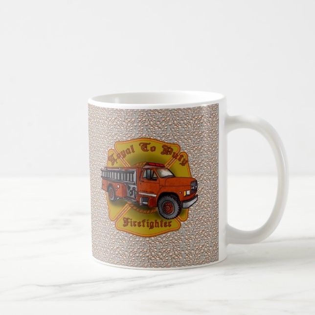 Tasse Loyale Pompiers Camion de pompiers (Droite)