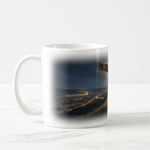 Tasse Lumière Gardienne Sur La Ville Endormie