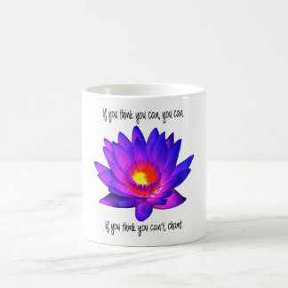 Tasse lumineuse de fleur de Lotus