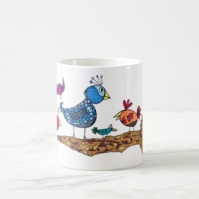 Tasse lunatique d'oiseaux (Centre)