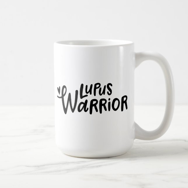 Tasse Lupus Warrior – Citation de loup écrite à la (Droite)