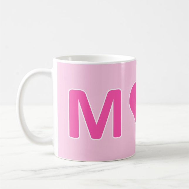 Tasse M❤M - Contour Rose x Blanc (Gauche)