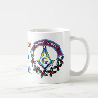 Tasse maçonnique ou Stein de paix de Noël