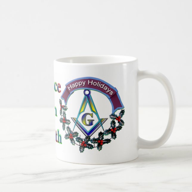 Tasse maçonnique ou Stein de paix de Noël (Droite)