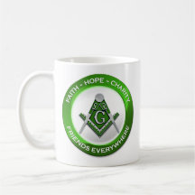 Tasse maçonnique verte