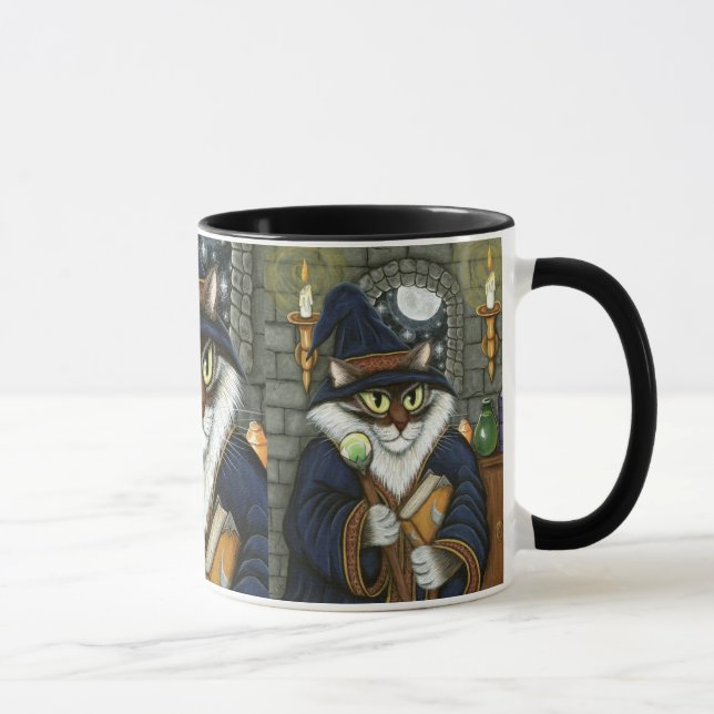 Tasse magique d'art de sorcier de chat de magicien (Droite)