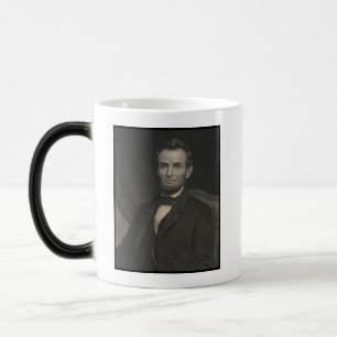 Tasse Magique Portrait Gravé d'Abraham Lincoln