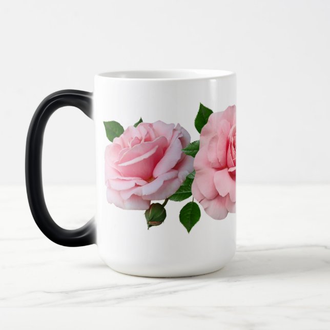 Tasse Magique Rose Rose Changeant de Couleur (Gauche)