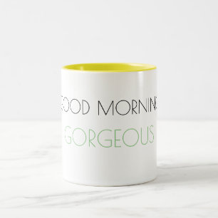 Tasse magnifique bonjour