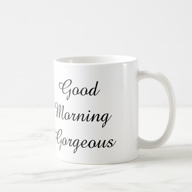 Tasse magnifique bonjour (Droite)