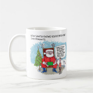 Tasse main droite de Dis à Santa