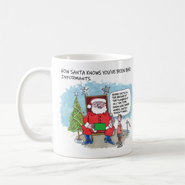 Tasse main droite de Dis à Santa (Gauche)