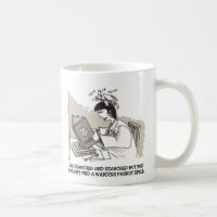 Tasse main gauche de perroquet sorcière