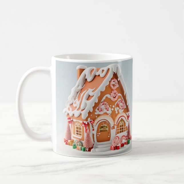Tasse Maison en Pain d'Épices 3D (Gauche)