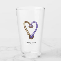 Tasse « Making It Work » Cœur Drôle en Verre