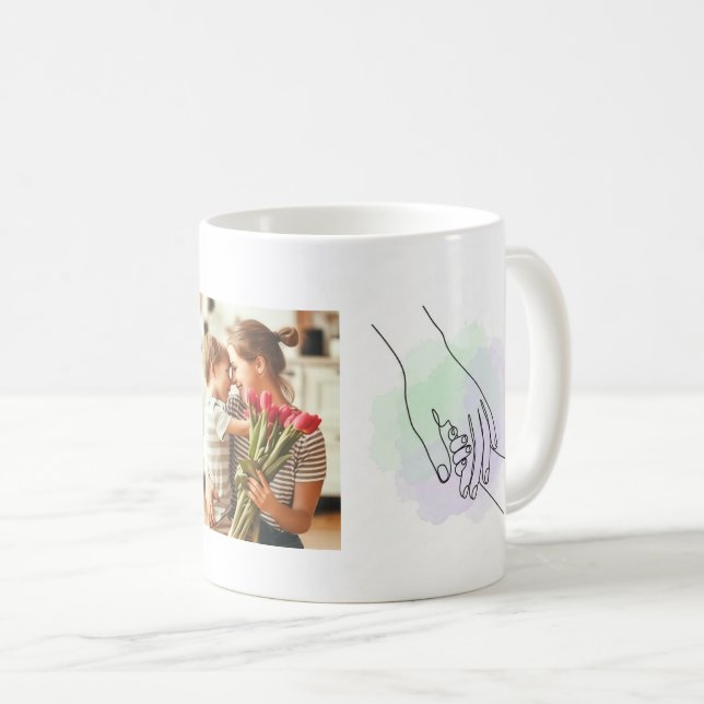 Tasse Mama Le Cœur de Notre Maison (Devant droit)