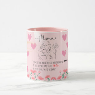 Tasse Mama Love – Mère et bébé chaleureux 