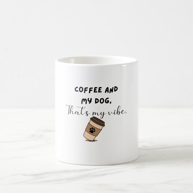 Tasse Maman Chien et Café Drôle (Centre)