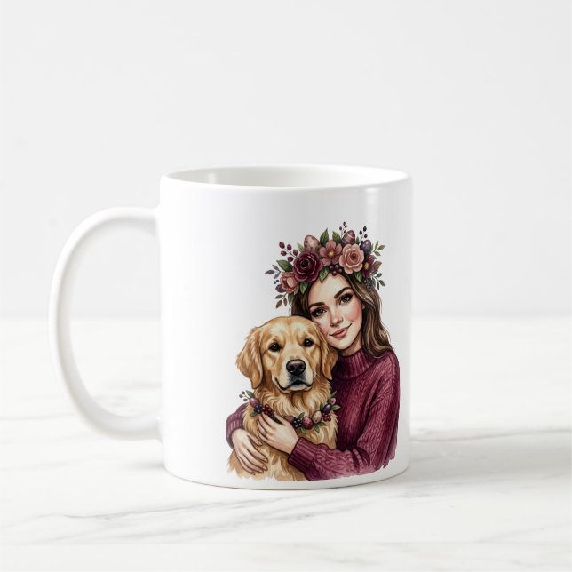 Tasse Maman Chien Retriever Doré (Gauche)