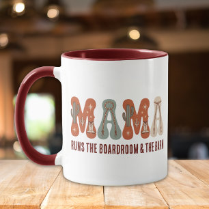 Tasse Maman Cowgirl Western Rétro Café de Bureau