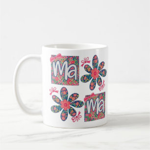 tasse maman florale, tasse maman mignonne, tasse f