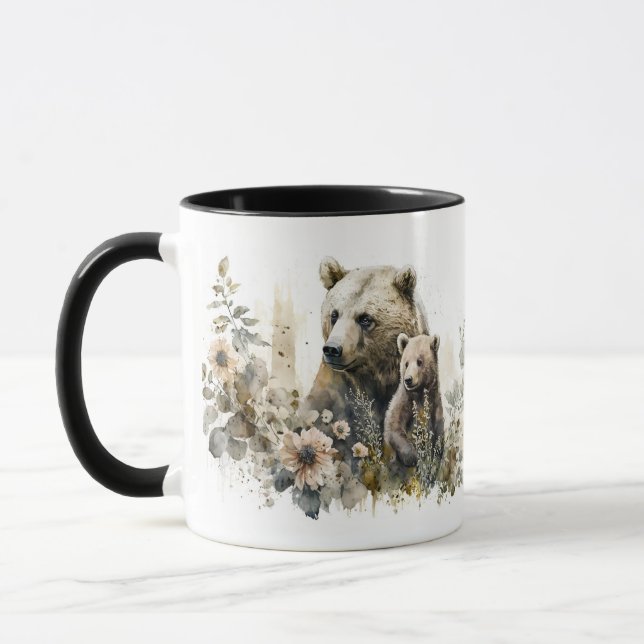 Tasse Maman Grizzly et Ourson (Gauche)