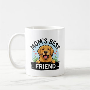 Tasse Maman Meilleure Amie Chien Retriever Doré